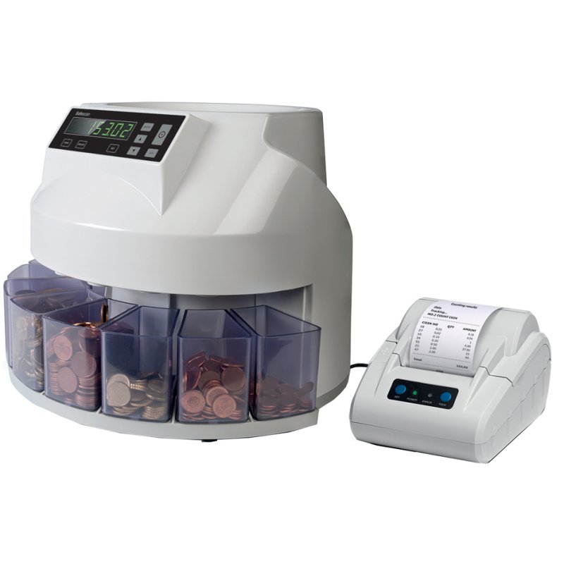 Safescan Euro-munttelmachine 1250, grijs, 220 munten/min